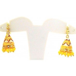 Meenakari Minakari Enamel Jhumka Jhumki Handmade Earring Jewelry Chandelier A106
